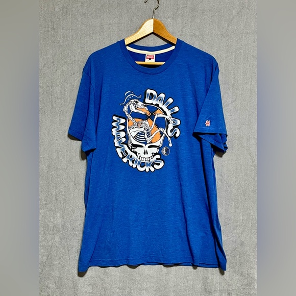 HOMAGE Other - HOMAGE Blue NBA Dallas Mavericks x Grateful Dead Collaboration Graphic Tee